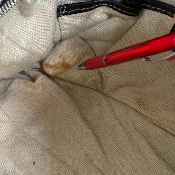 Michael Kors Astor Black Leather Satchel / Top‑Handle Bag Silver Studs - Picture 9 of 13